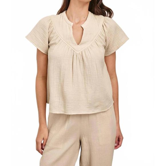 NEW RAILS sayer shirt in flax - Picture 1 of 4